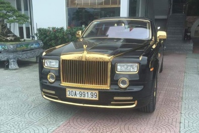 Phát sốt với Rolls-Royce Phantom rồng vàng 35 tỷ bất ngờ xuất hiện ở Hải Phòng