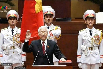 Chủ tịch nước Nguyễn Phú Trọng tuyên thệ nhậm chức