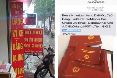 Dịch vụ làm bằng giả: Mất tiền triệu chuốc... ‘thân bại danh liệt’