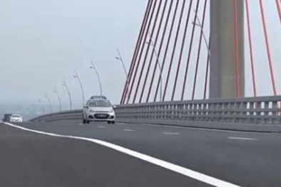 Vì sao cầu Bạch Đằng 7.000 tỷ vừa thông xe đã lún, võng?