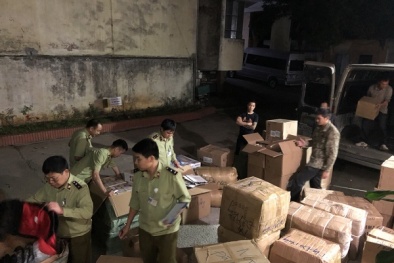 Tuồn lậu lượng lớn giầy, nước hoa giả nhãn hiệu về Việt Nam bán 'giá trên trời'