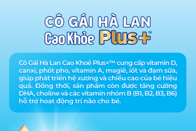 Ra mắt thị trường Cô Gái Hà Lan Cao Khoẻ Plus+ dạng bột và hộp pha sẵn