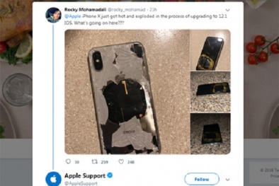 Iphone X đột nhiên phát nổ