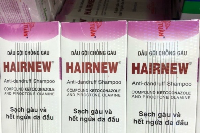 Dầu gội chống gàu Hairnew vừa bị đình chỉ lưu hành chứa hoạt chất nguy hiểm như thế nào?