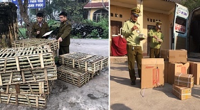 Chặn đứng lô hàng kẹo sữa, rau củ cay Trung Quốc tuồn lậu về Hà Nội bán kiếm lời