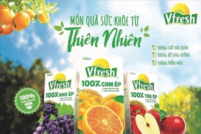 Nước trái cây VFRESH 100%: Vitamin tự nhiên cho những người bận rộn