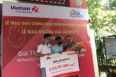 Xổ số Vietlott: Khách hàng Quảng Ngãi nhận giải 3,3 tỷ đồng, thành tỷ phú mới