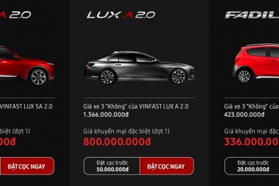 Ô tô VinFast giá hơn 300 triệu: Người Việt có thể đặt mua online nhanh chóng
