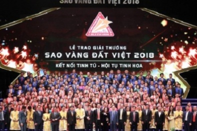 Vinh danh top 200 doanh nghiệp đạt Giải thưởng Sao Vàng đất Việt 2018