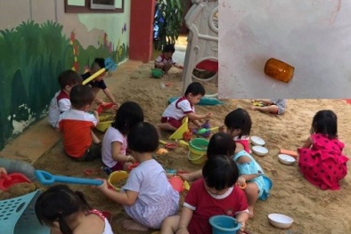 Bé trai nguy kịch vì hít phải miếng nhựa trong lúc ném cát đùa với bạn