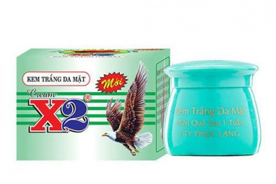 Thu hồi kem trắng da mặt - X2 không đạt tiêu chuẩn chất lượng