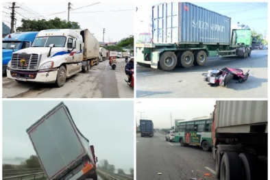 Lưu ý 'vàng' cần biết để giữ tính mạng khi đi cạnh container