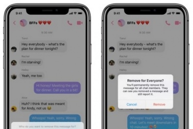 Nếu lỡ gửi tin nhắn trên Messenger, Facebook cho người dùng thêm 10 phút để xóa