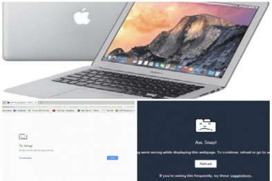 Khắc phục lỗi 'ôi hỏng' trên Google Chrome, Cốc Cốc đơn giản