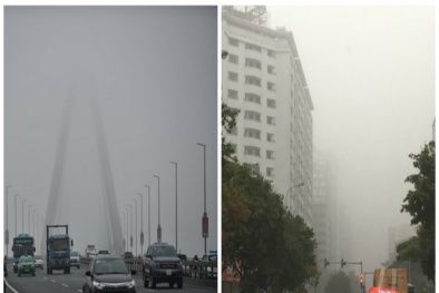 Cảnh báo: Chất lượng không khí ở Hà Nội đang rất xấu, đề phòng khi ra đường