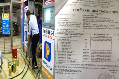 Thanh tra KH&CN Nghệ An phát hiện hơn 6.500 lít xăng E5 RON 92-II kém chất lượng