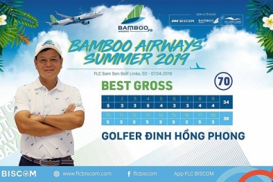 Golfer Đinh Hồng Phong đăng quang ngôi vô địch tại Bamboo Airways Summer 2019
