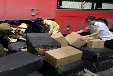 Phát hiện trên 1 tấn lòng lợn khô trôi nổi đang 'tuồn' vào nội địa tiêu thụ