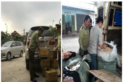 Liên tiếp thu giữ rượu, quần áo nhập lậu không rõ nguồn gốc