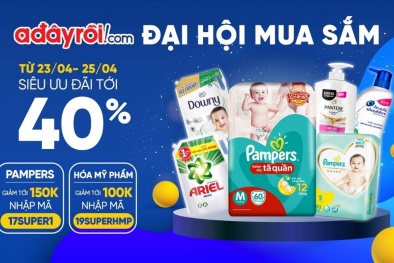 Đại hội mua sắm P&G siêu ‘hot’, ưu đãi tới 40% trên Adayroi