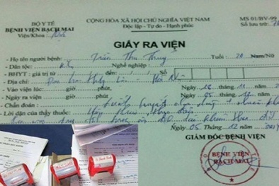 Triệt phá đường dây làm giả giấy khám sức khỏe, giấy ra viện của Bệnh viện Bạch Mai