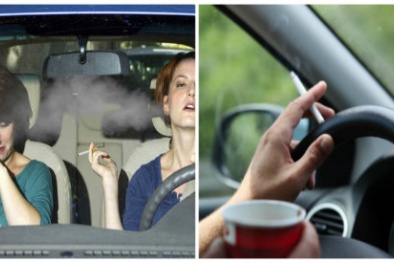 Sức khỏe suy kiệt, xe mất giá trị nếu thường xuyên hút thuốc trong ô tô dù mở cửa