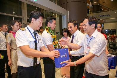 Sân bay Vân Đồn đón chuyến bay quốc tế đầu tiên