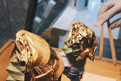 Hè Hà Nội nắng nóng, xôn xao kem dát vàng 24k giá hơn 200 nghìn đồng/que: Ăn vàng có tốt?