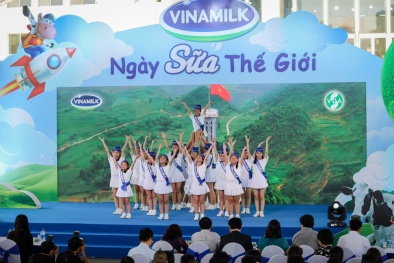 Tưng bừng các hoạt động vì 'Niềm vui uống sữa ở trường' nhân dịp 1/6