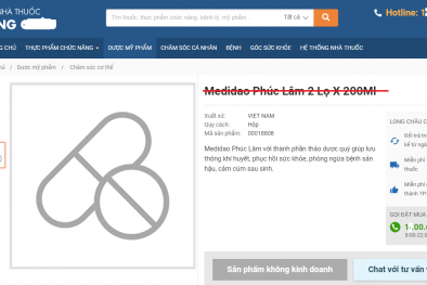Thu hồi và đình chỉ lưu hành mỹ phẩm Medidao 'thổi phồng' công dụng
