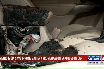 Suýt chết vì iPhone đặt trong ô tô phát nổ do thay pin không chính hãng