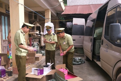 Chặn đứng lô mỹ phẩm nhập lậu ngang nhiên tuồn vào Việt Nam tiêu thụ