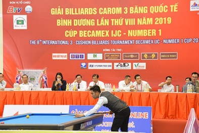 Nước tăng lực Number 1 tiếp tục đồng hành cùng Giải Billiards Carom 3 băng quốc tế Bình Dương