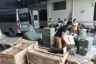Nhập lậu cây sen tắm, khăn tắm của Trung Quốc về Việt Nam tiêu thụ