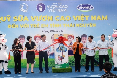Quỹ sữa Vươn cao Việt Nam và Vinamilk chung tay vì trẻ em Thái Nguyên