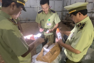 Thu giữ lượng lớn quần áo do Trung Quốc sản xuất, không hóa đơn chứng từ