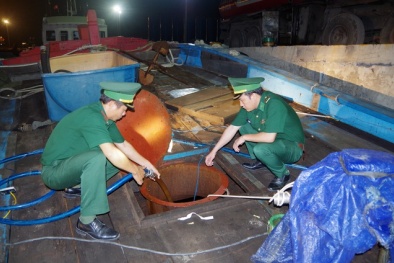 Quảng Ngãi: Bắt giữ 37.000 lít dầu DO không rõ nguồn gốc