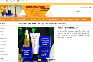 Cảnh báo hàng mỹ phẩm KÉRASTASE giả tràn ngập các cửa hàng online
