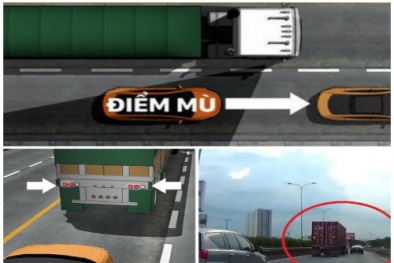 Chạy vào điểm mù, các xe lớn tuyệt đối không được mắc sai lầm này