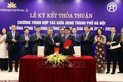 Hà Nội và Vietnam Airlines phối hợp tuyên truyền điểm đến du lịch Thủ đô