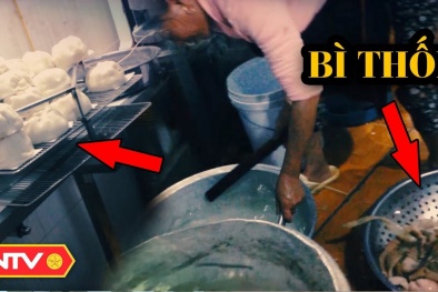 Kinh hoàng nhân bánh bao làm từ bì lợn hôi thối
