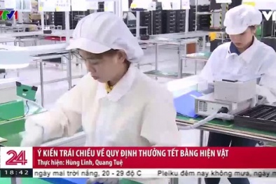 Thưởng Tết bằng hiện vật có hợp lý?