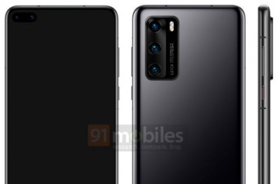 Lộ diện hình ảnh chính thức của Huawei P40 với camera selfie kép