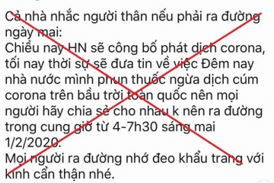 Mạnh tay xóa bỏ các bài viết có thông tin sai lệch về dịch virus corona trên Facebook