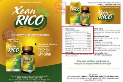 Cẩn trọng thông tin quảng cáo Xoan Rico, Tràng Phục Linh Plus trên một số website