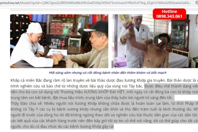 Khuyến cáo: Cẩn trọng với thông tin quảng cáo TPBVSK Viên khớp Đại Việt
