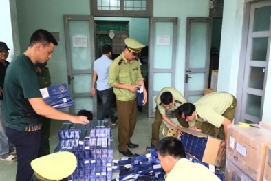 Quảng Bình: Thu giữ gần 14.000 bao thuốc lá ngoại nhập lậu