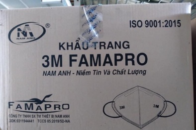 Thu giữ hàng trăm nghìn chiếc khẩu trang 3M giả