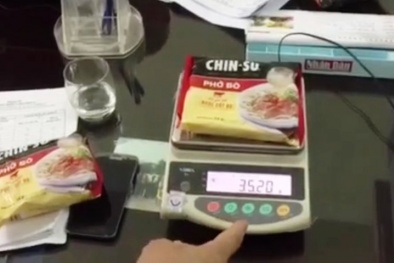 Phở bò Chinsu của Masan bị khách hàng tố thiếu trọng lượng