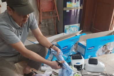 Ngang nhiên bán son dưỡng môi, máy sấy tóc giả mạo nhãn hiệu nổi tiếng